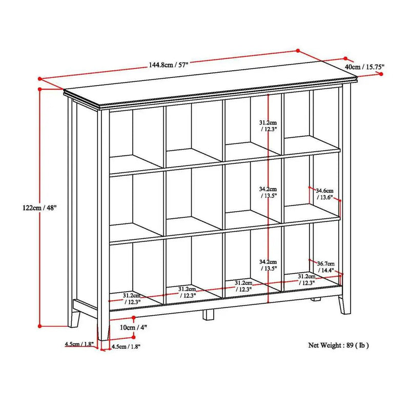 Artisan - 12 Cube Storage - Honey Brown by Unique Piece Furniture