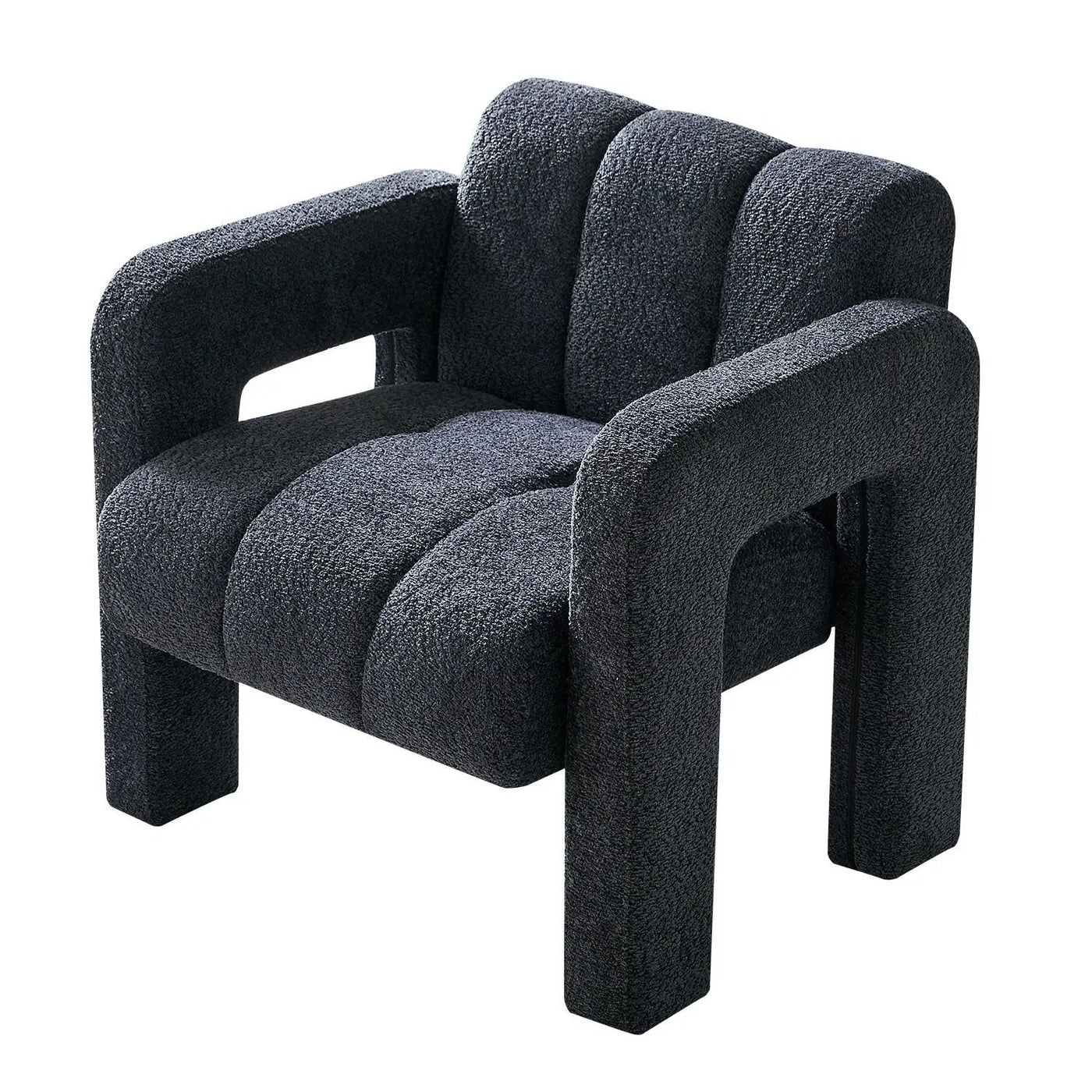 31.10" Boucle Upholstered Accent Chair by Unique Piece Furniture