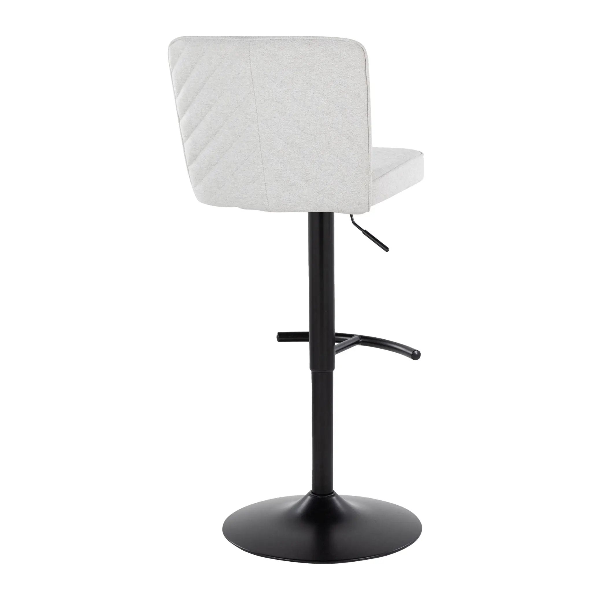 Henry - Contemporary Adjustable Barstool & Swivel With Rounded T Footrest (Set of 2) by Unique Piece Furniture