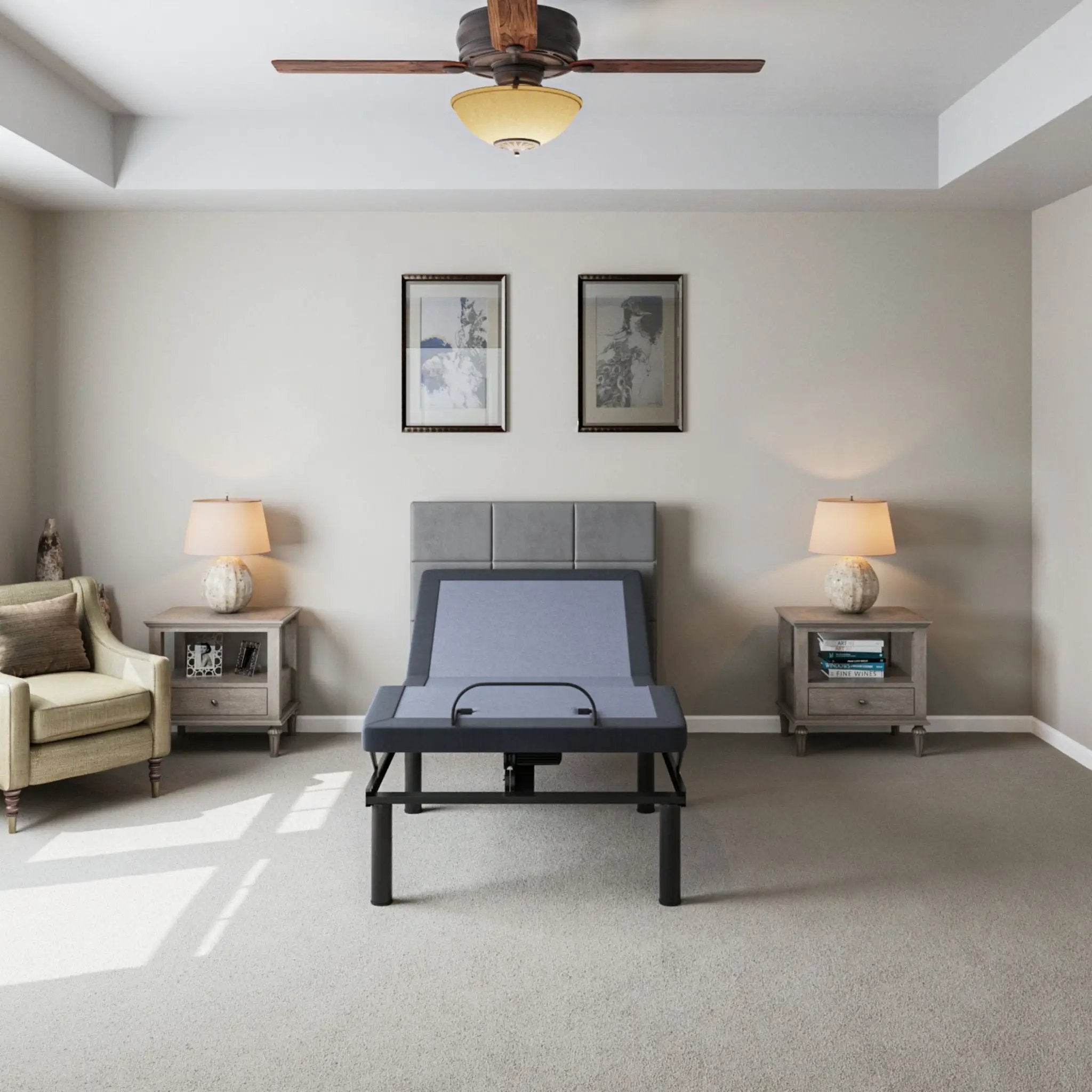 Bt2000 - Adjustable Bed Base With Full-Range Positions Adjustment by HouseOfZazla