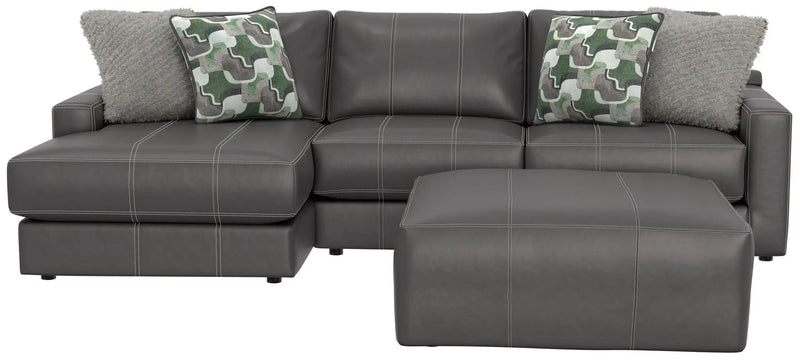 Minori - Italian Leather Sofa / Chaise And Cocktail Ottoman by Unique Piece Furniture