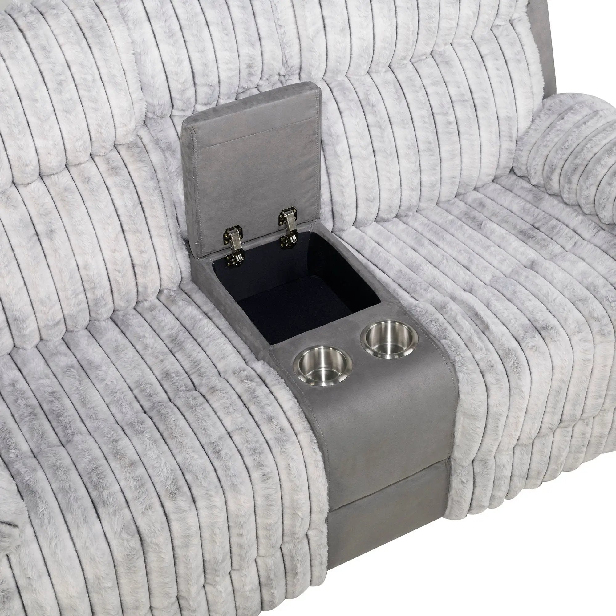 Bruni - Console Reclining Loveseat With Manual Recline by HouseOfZazla