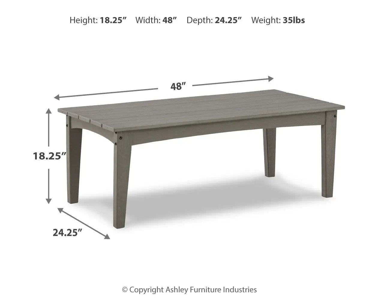 Visola - Rectangular Cocktail Table - Gray by Unique Piece Furniture