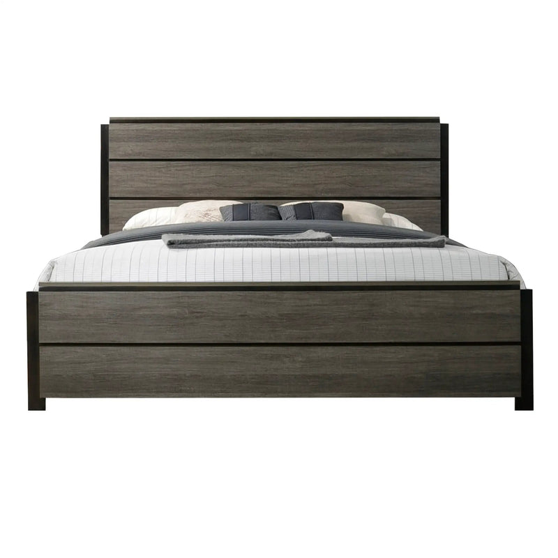 Ioana Contemporary Wood Panel Bed by HouseOfZazla