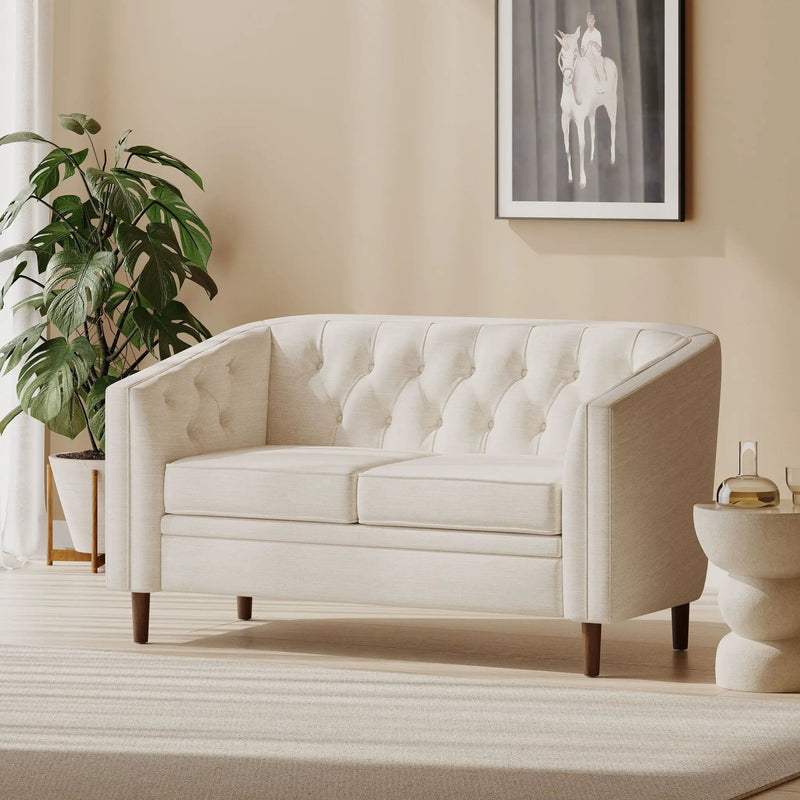 Sophisticated Loveseat With Diamond Stitched Detailing by HouseOfZazla