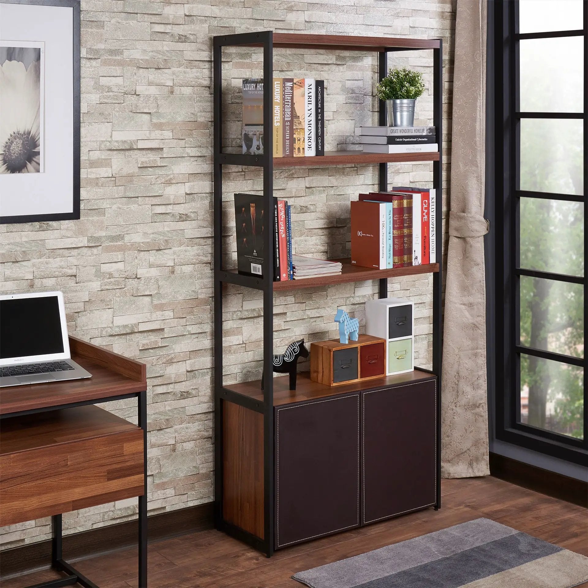 Sara - Bookshelf - Walnut by Unique Piece Furniture