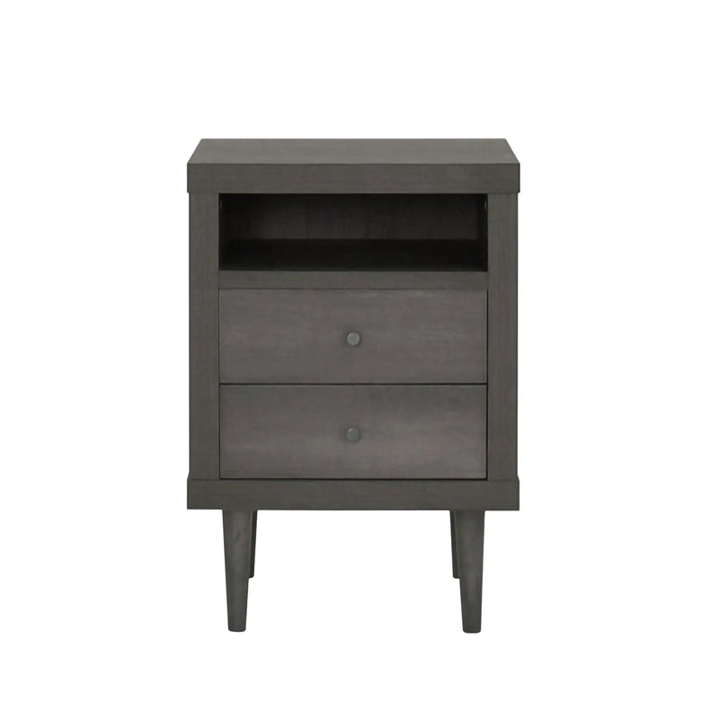 Nystrom Mid Century Modern 2 Drawer Nightstand by HouseOfZazla