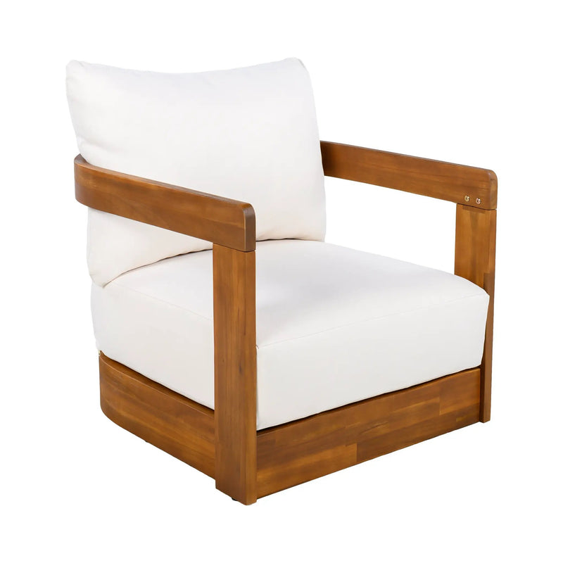 Premium Acacia Wood Outdoor Club Chair by HouseOfZazla