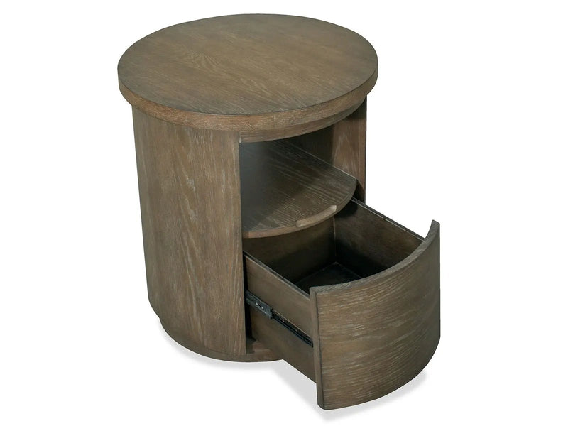 Bosley - Round End Table - Porpoise by Unique Piece Furniture