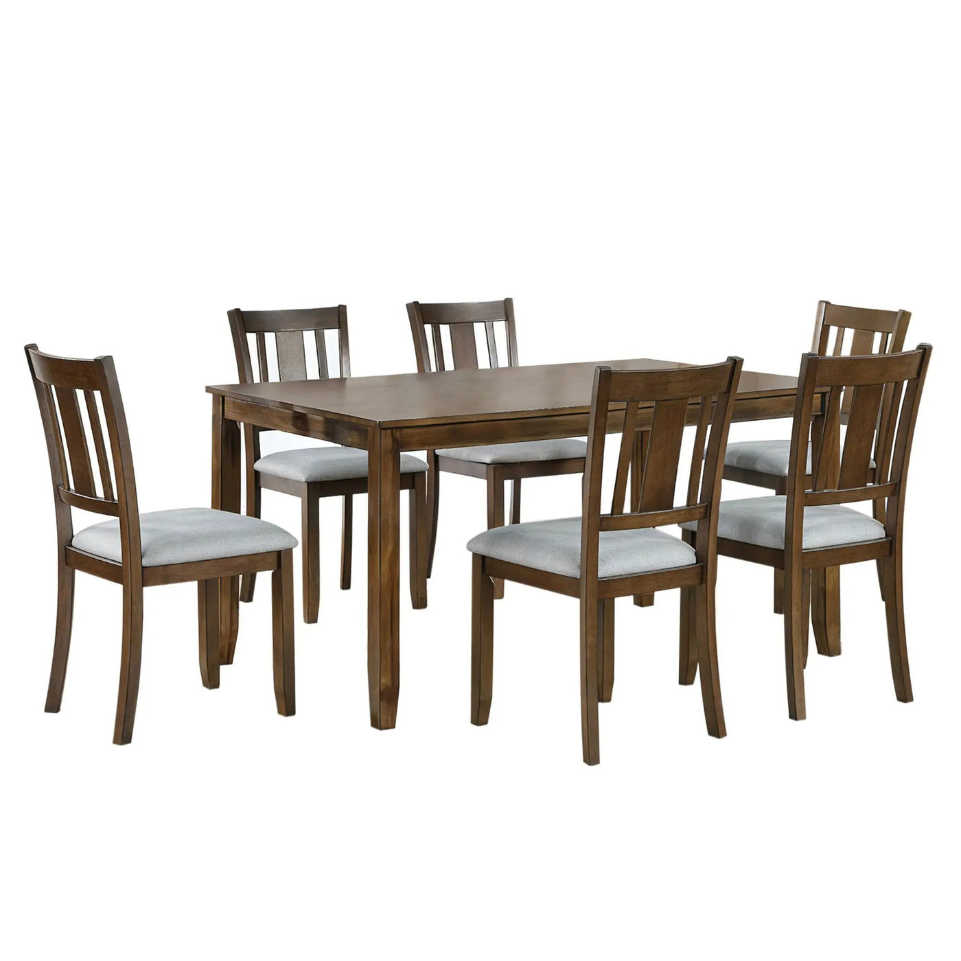 Kitchen Dining Set, Rectangular Dining Table With Upholstered Chairs by Unique Piece Furniture