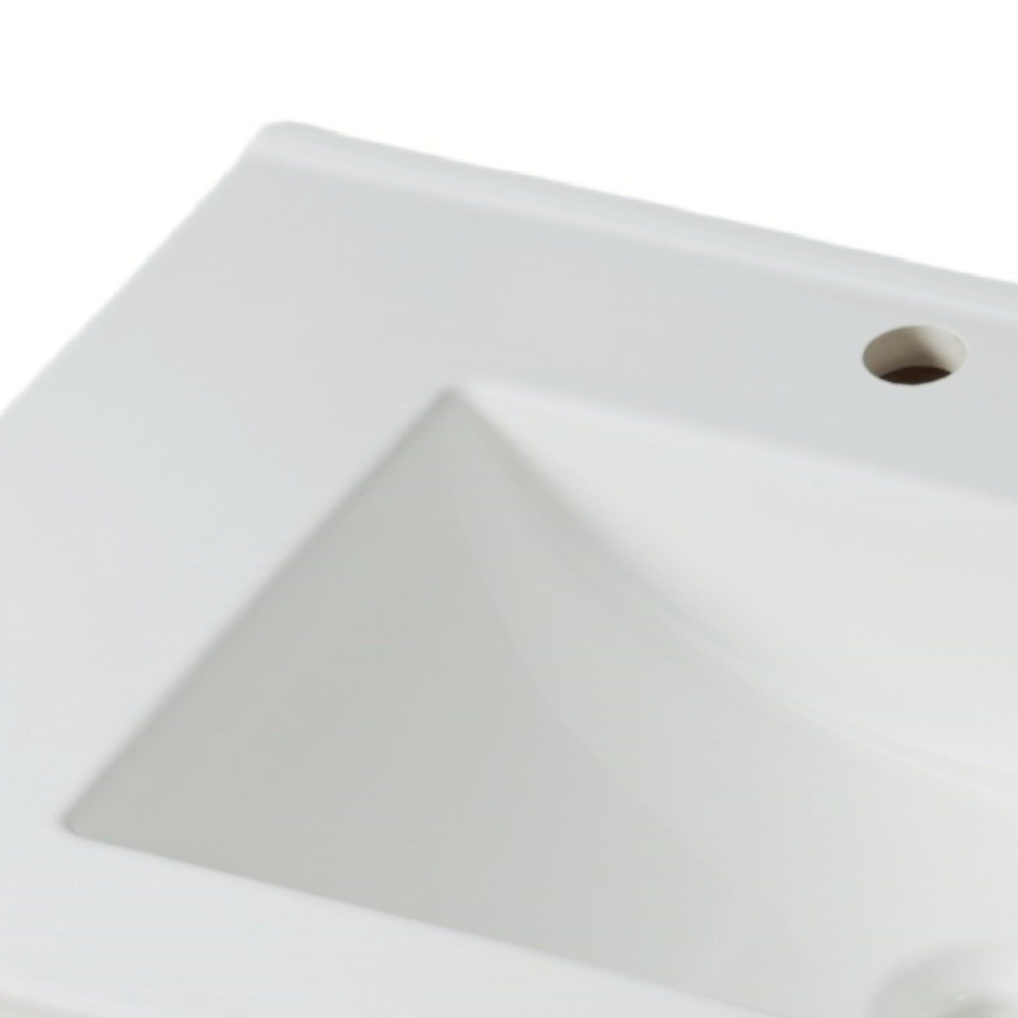 Modern Bathroom Vanity With Ceramic Sink, Tempered Blurred Glass Doors by HouseOfZazla