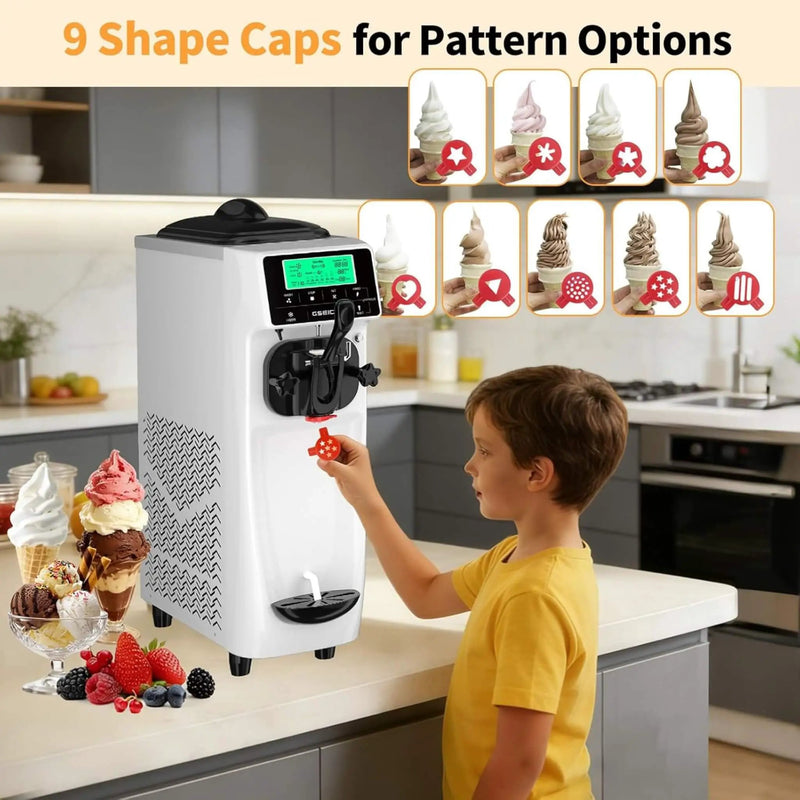 1.6-Gal Single-Flavor Soft Serve Ice Cream Maker With Pre Cool (SAK96024) by SAKSBY WHOLESALE