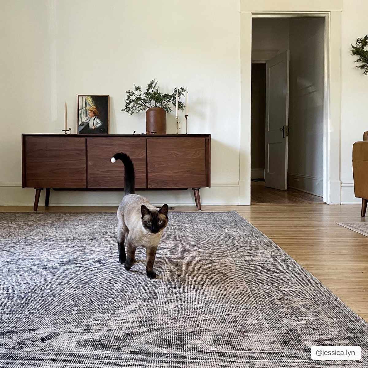 Greenpoint Dusty Blue Washable Rug by Boutique Rugs