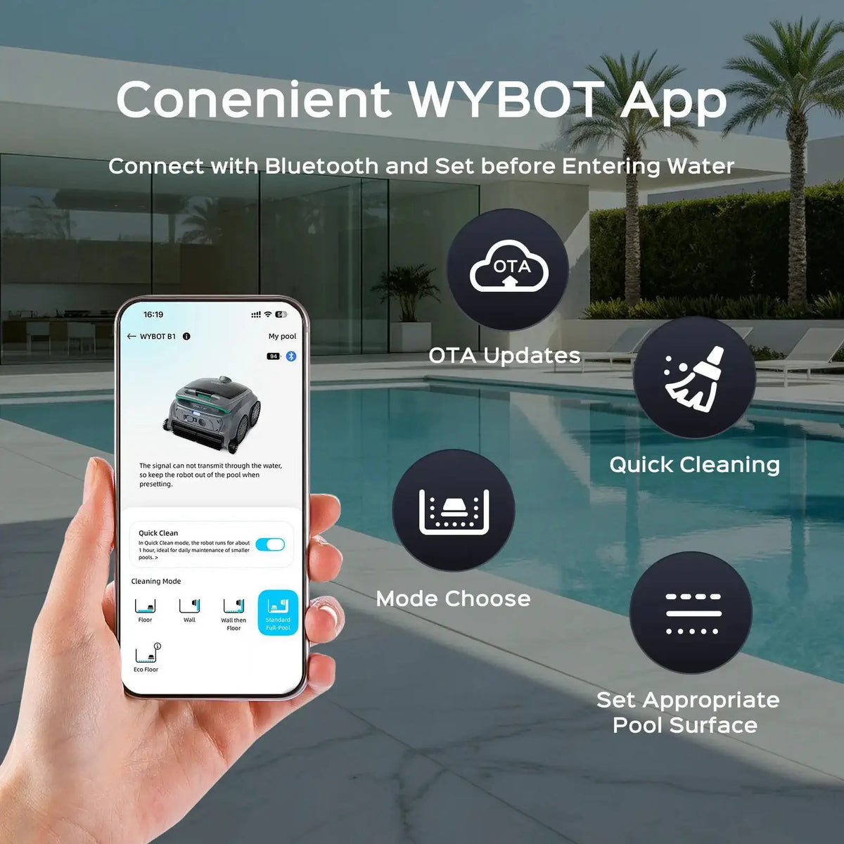 WYBOT Full Pool Solution Bundle-B1 & F1 by WYBOT