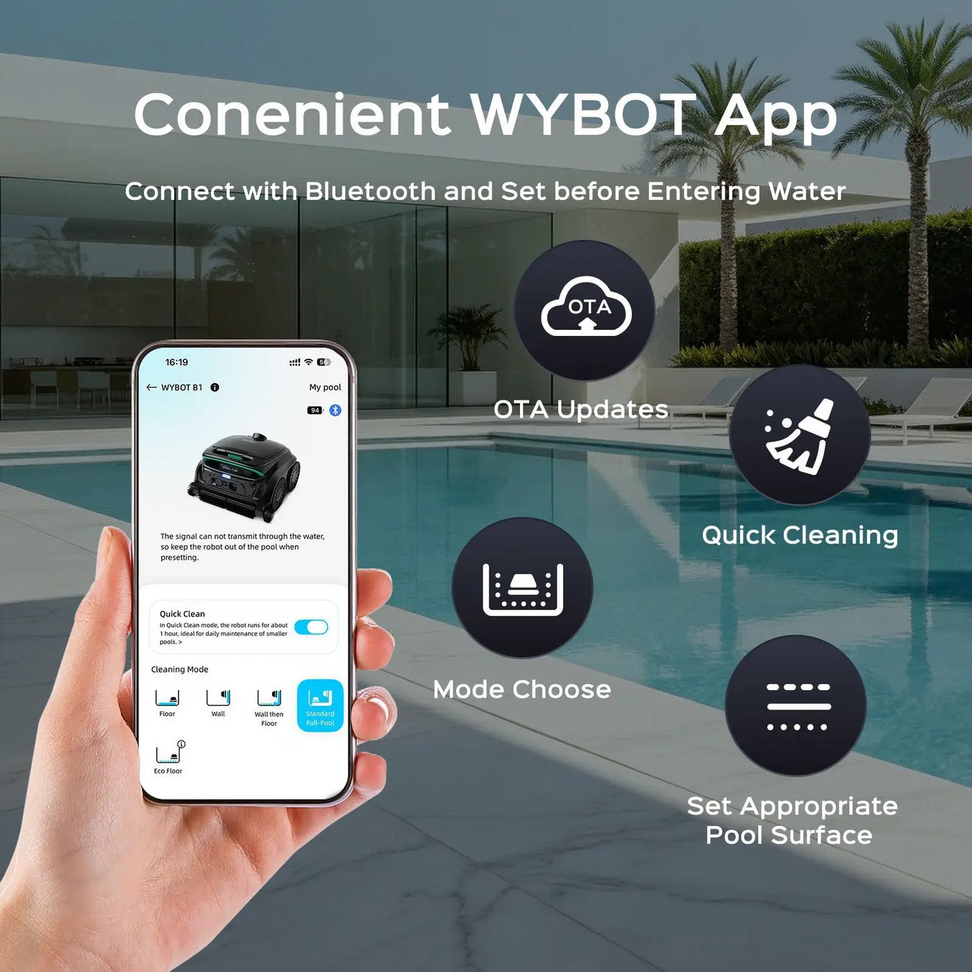 WYBOT Full Pool Solution Bundle-B1 & F1 by WYBOT