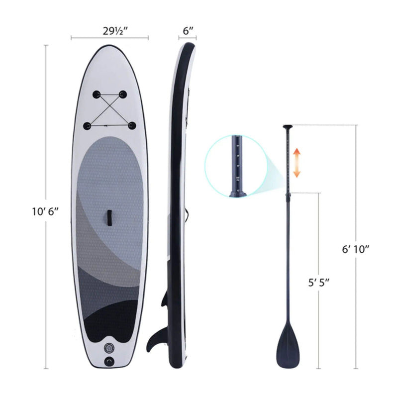 10FT Inflatable Blow Up SUP Paddle Board W/ Carrying Bag & Pump (SAK43678) by SAKSBY WHOLESALE