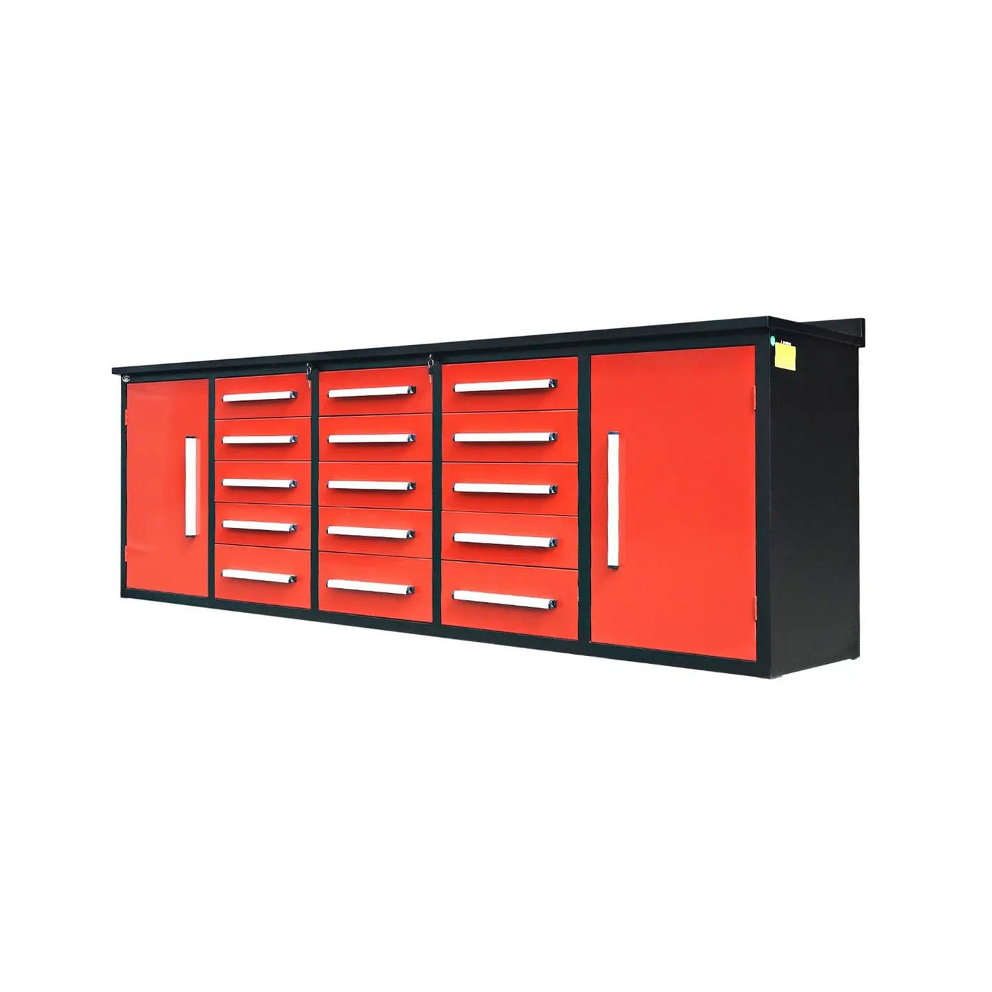 10ft Workbench Storage Cabinet with 15 Drawers & 2 Cabinets by Chery Industrial