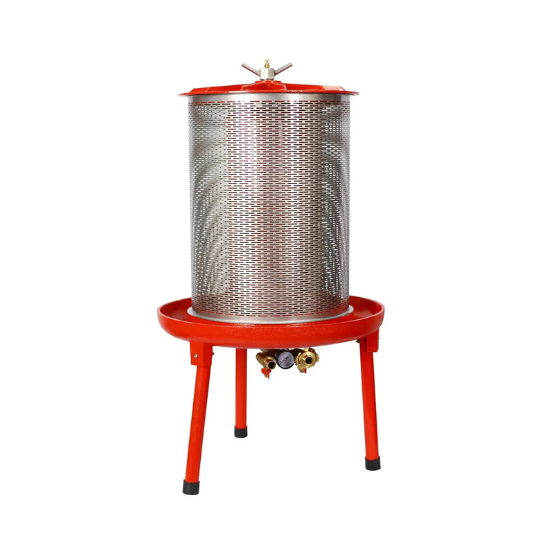 10-Gal Stainless Steel Hydraulic Fruit Wine Apple Press (SAK85622) by SAKSBY WHOLESALE
