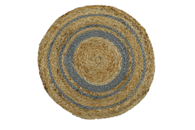 100% ALL NATURAL FIBER HAND BRAIDED BOHO ROUND JUTE RUG | JR25R by The Rug Decor