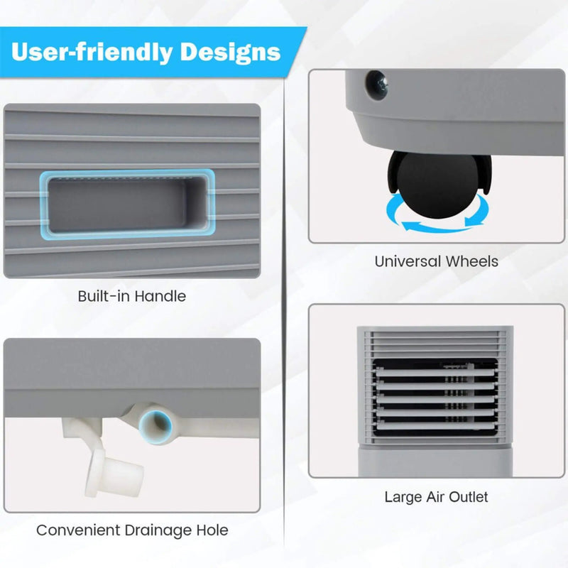 10K BTU Portable Room Air Conditioner Unit With Dehumidifier And Fan Mode (SAK30782) by SAKSBY WHOLESALE