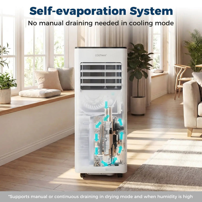 10000 BTU Portable Air Conditioner with Fan and Dehumidifier and LED Display by DirectDeals