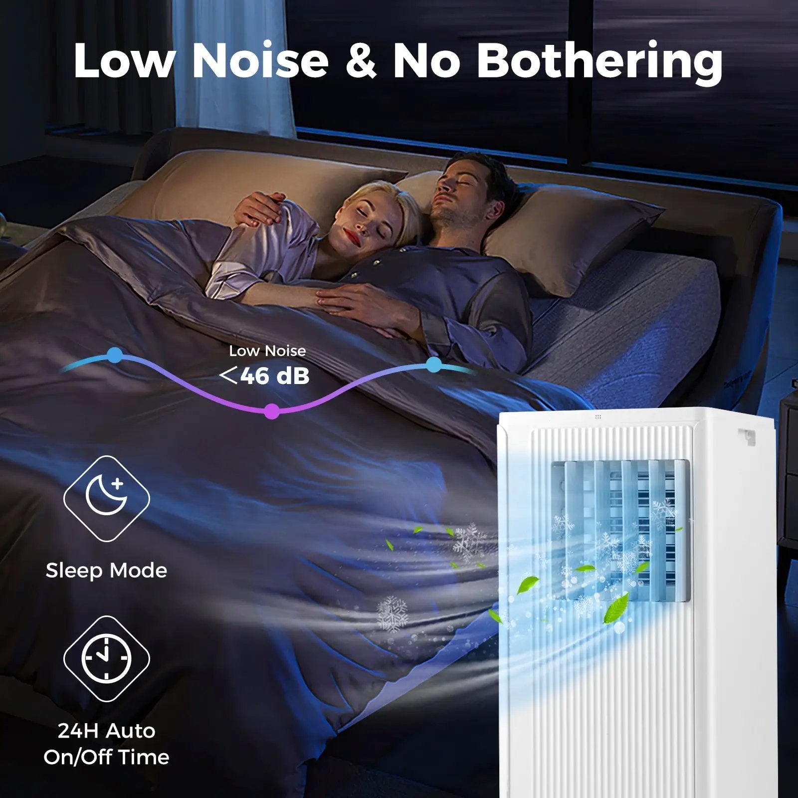 10000 BTU Portable Air Conditioner Cools up to 350 Sq wth 24H Timer by DirectDeals