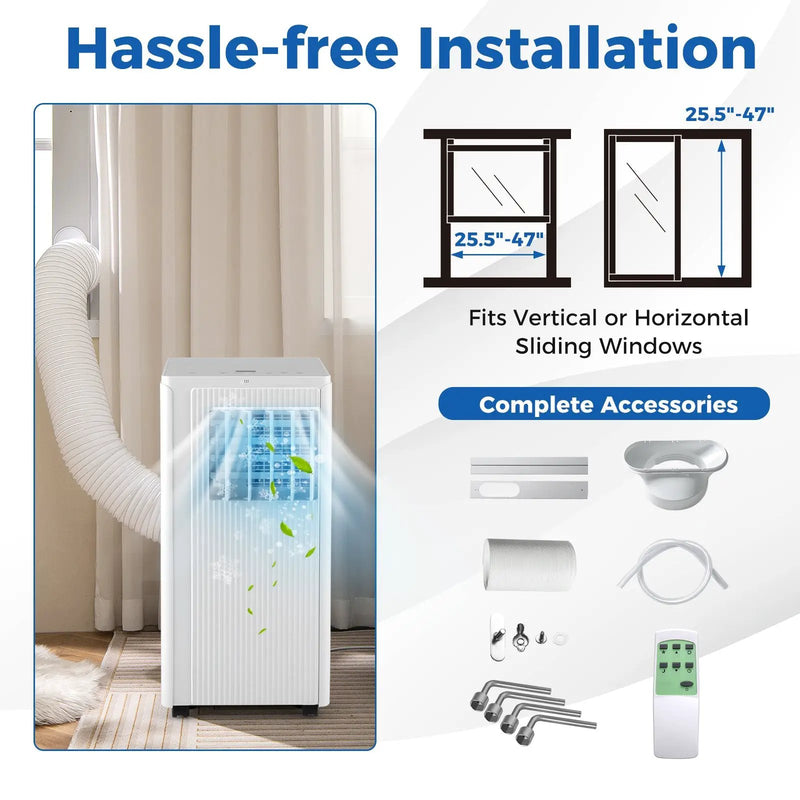 10000 BTU Portable Air Conditioner Cools up to 350 Sq wth 24H Timer by DirectDeals