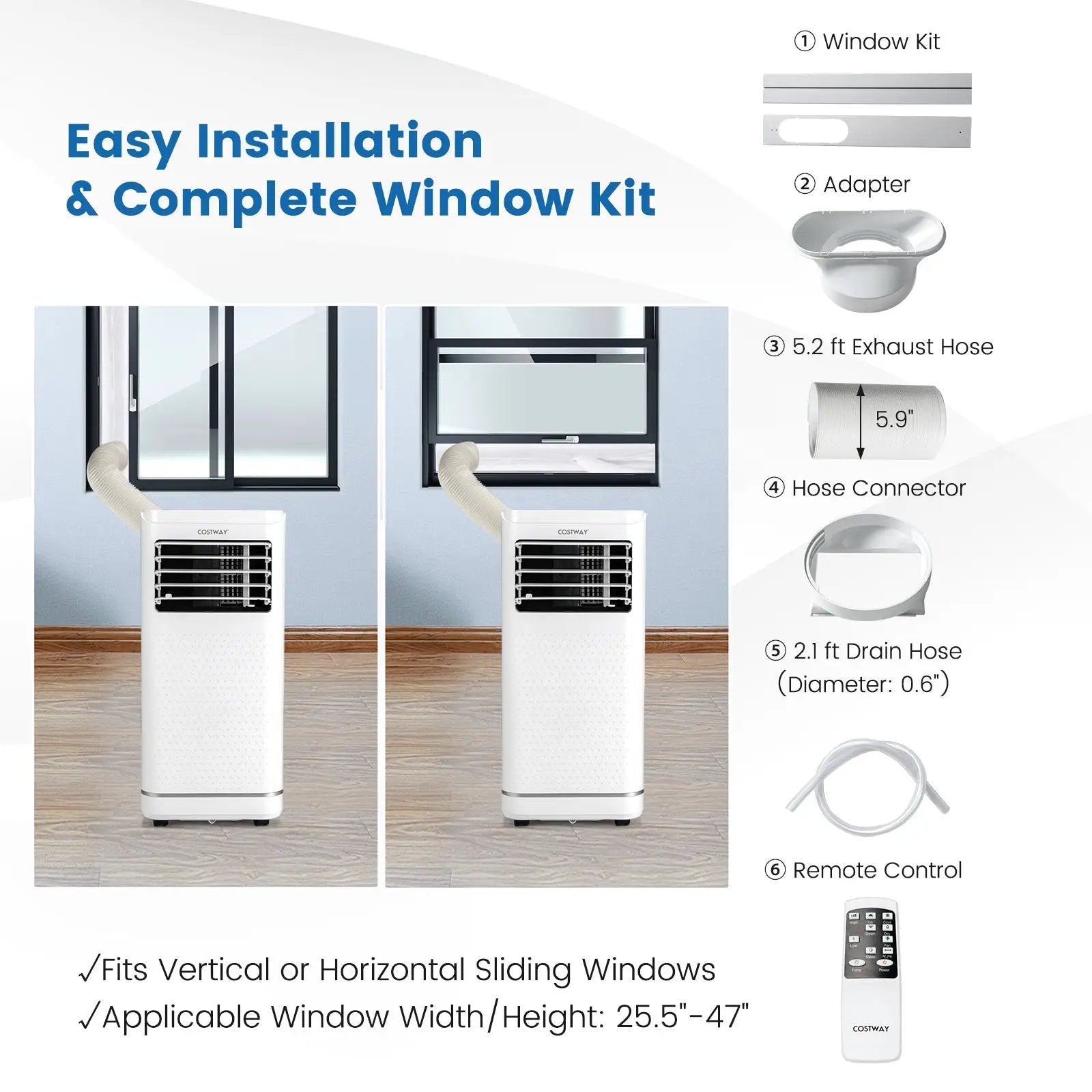 10000 BTU Portable Air Conditioner with Dehumidifier by DirectDeals