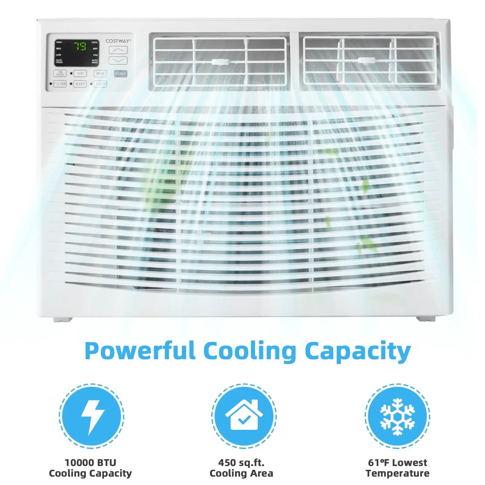 10000 BTU Window Air Conditioner-White by DirectDeals
