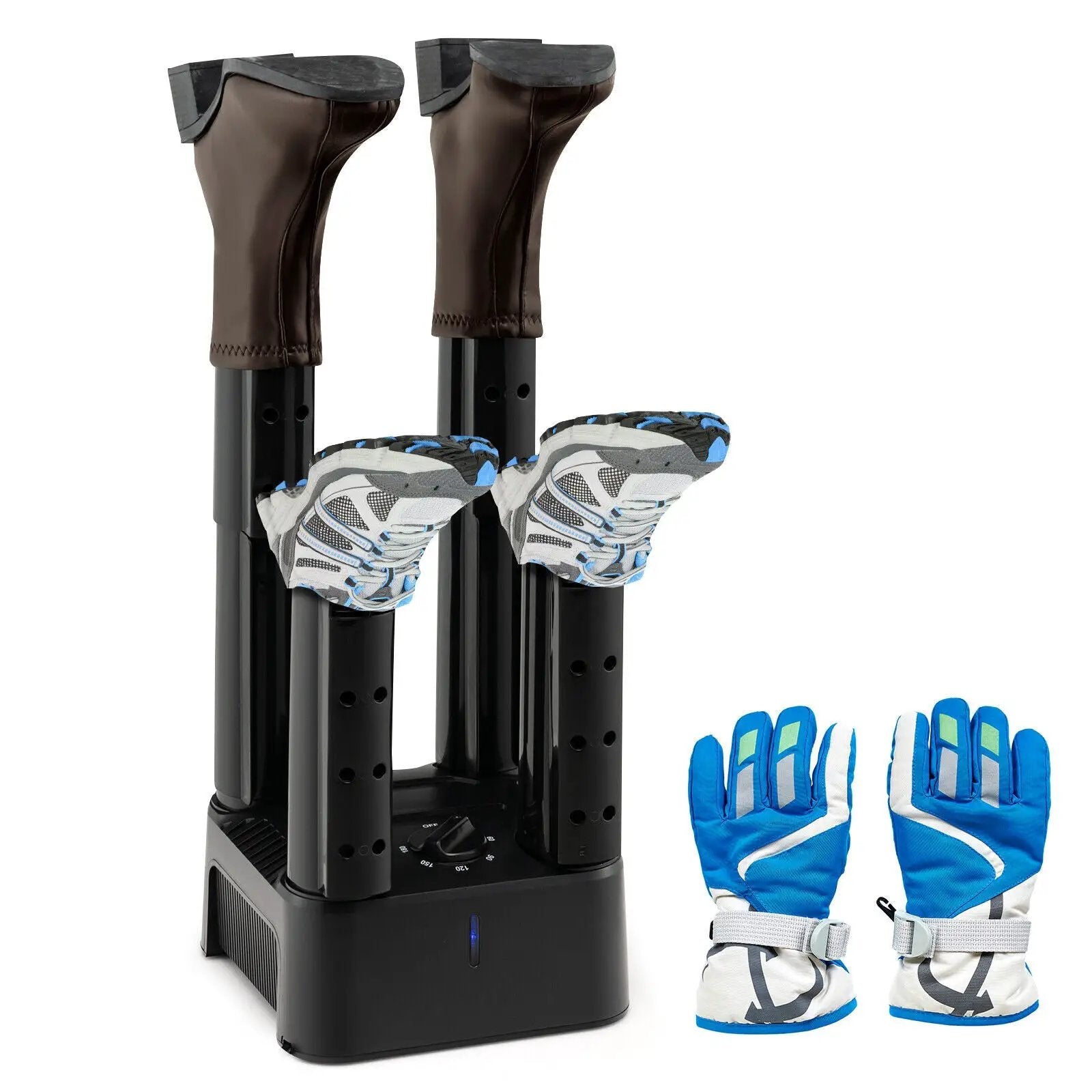 Prevent Odor Mold & Bacteria 4 Shoe Electric Dryer with Timer by DirectDeals