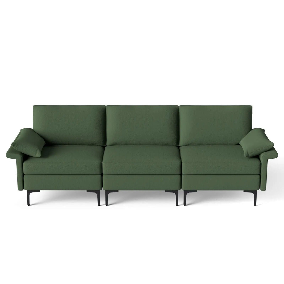 Large 3-Seat Sofa Sectional with Metal Legs for 3-4 people, photo 21 of 32