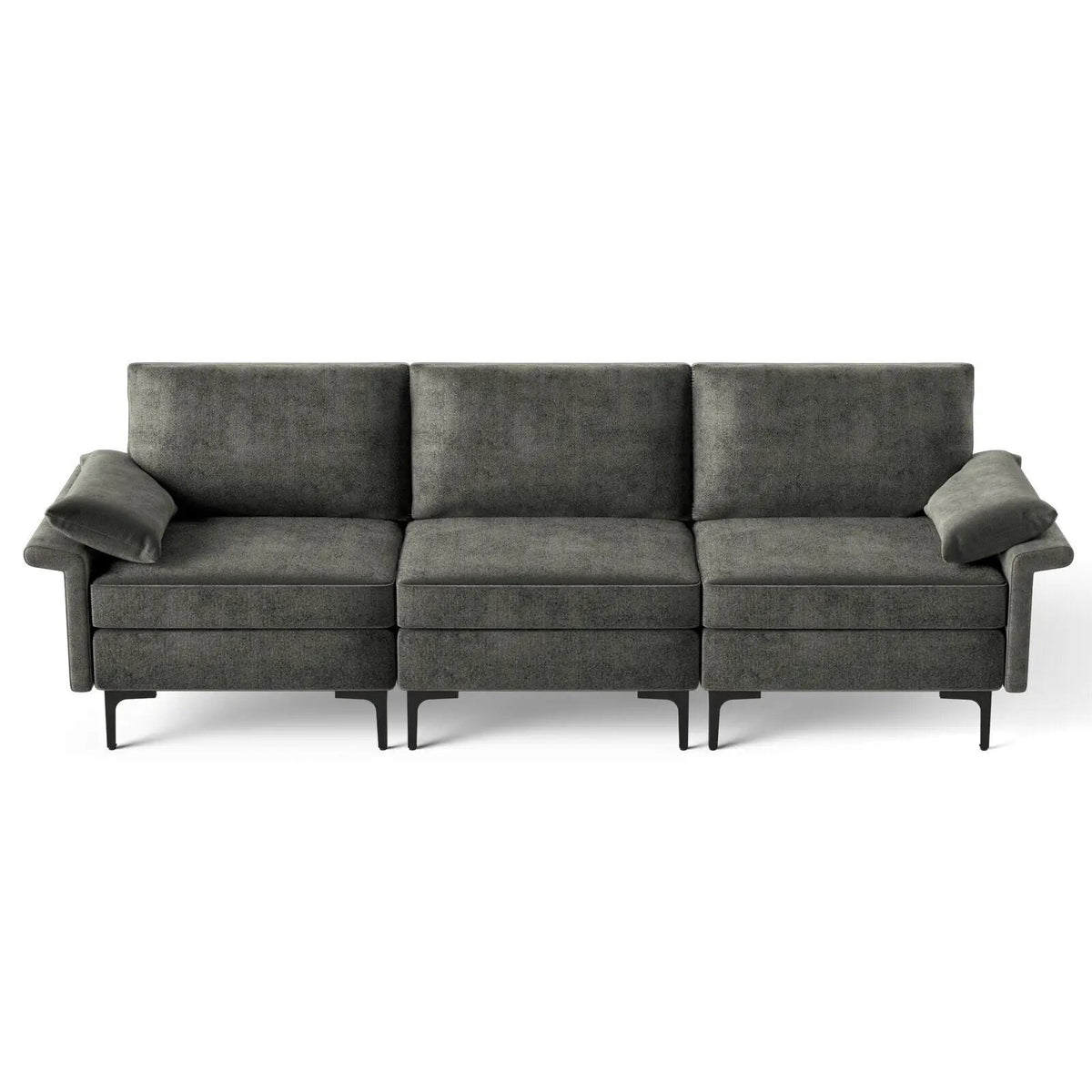 Large 3-Seat Sofa Sectional with Metal Legs for 3-4 people, photo 26 of 32