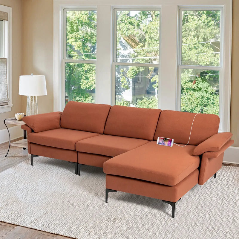 43.5" Coffee Table 2-Tier with Open Storage Shelf by DirectDeals