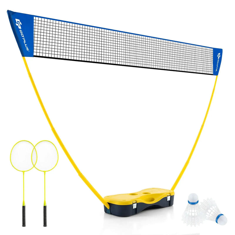 Portable Badminton Set Outdoor Sport Game Set with 2 Shuttlecocks by DirectDeals