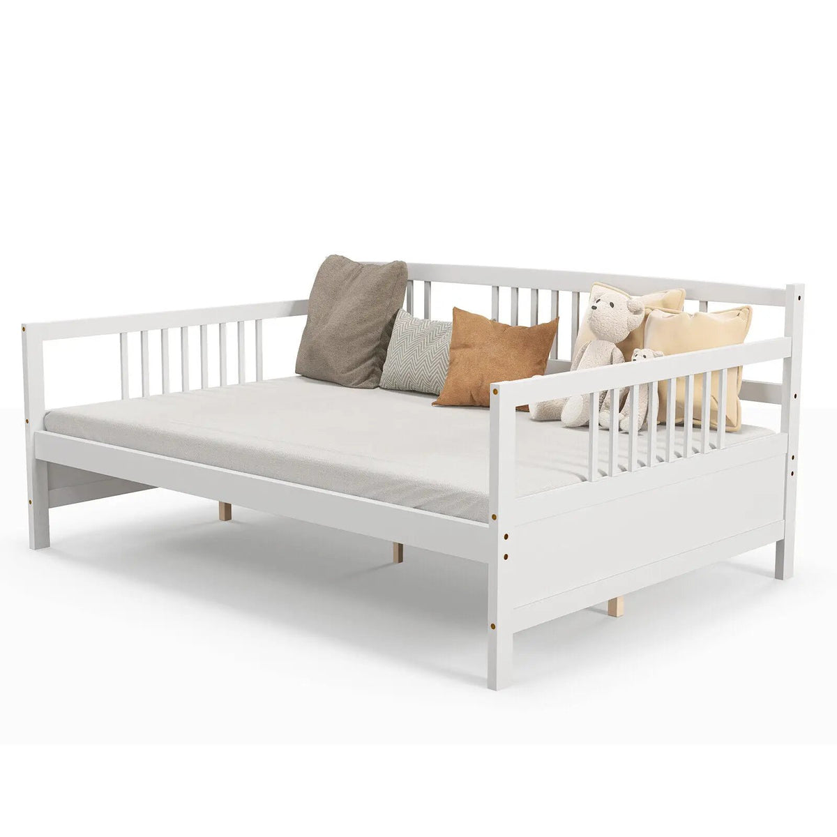 Classic Wooden Full Size Daybed Frame with Guardrails, photo 4 of 9