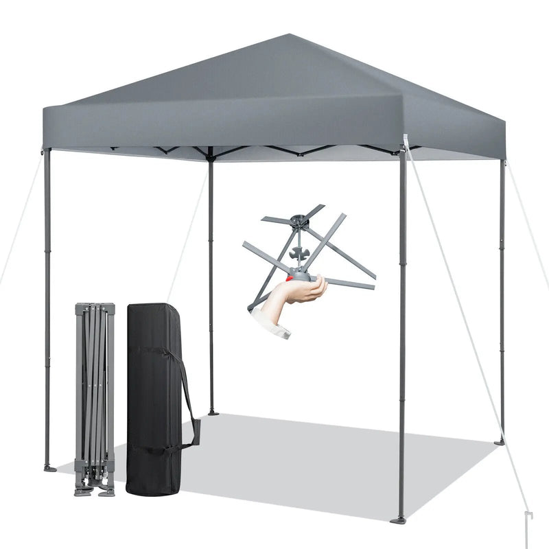 6.6 x 6.6 Feet Outdoor Pop-up Canopy Tent with UPF 50+ Sun Protection by DirectDeals