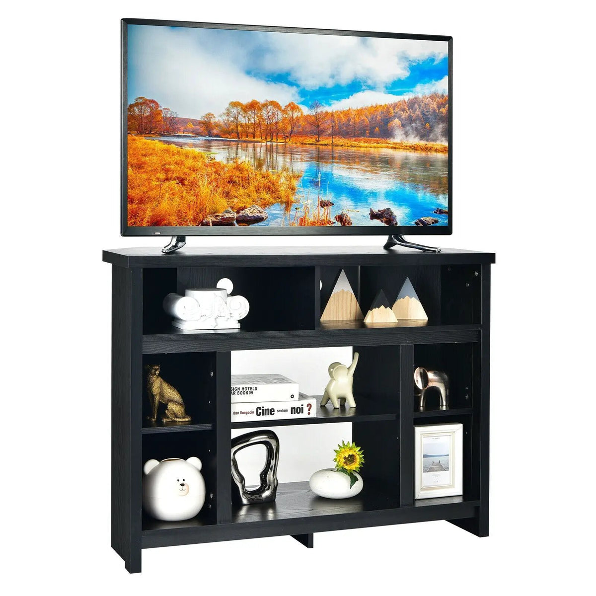 Modern Corner TV Stand with Adjustable Shelves for TVs up to 48 Inch, photo 12 of 24