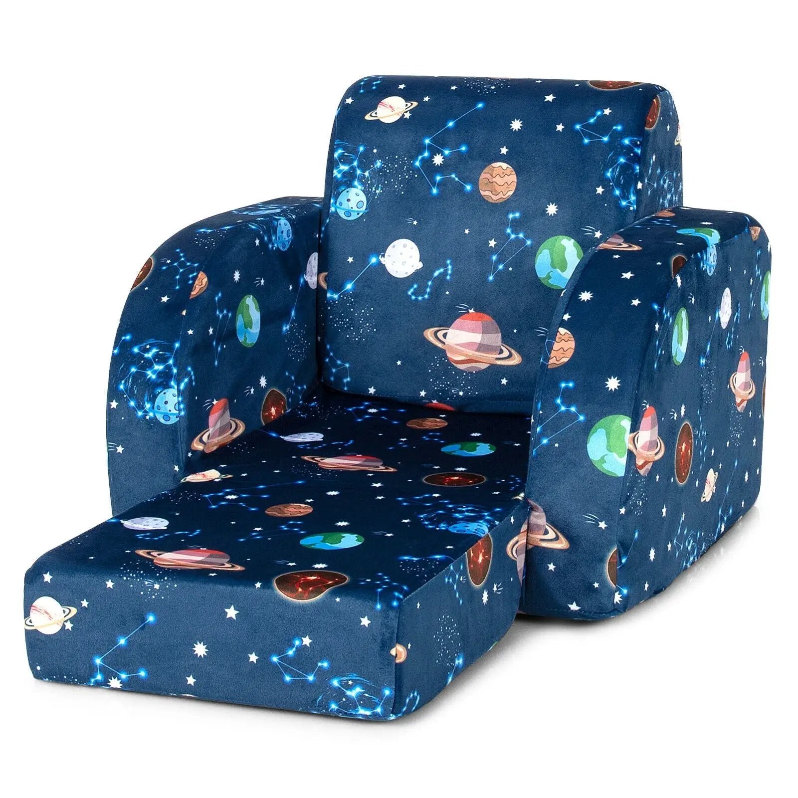3-in-1 Convertible Kid Sofa Bed Flip-Out Chair Lounger for Toddler by DirectDeals