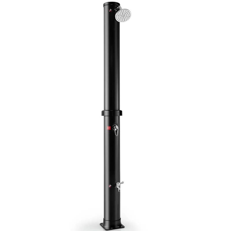 7.2 Feet Solar-Heated Outdoor Shower with Free-Rotating Shower Head by DirectDeals