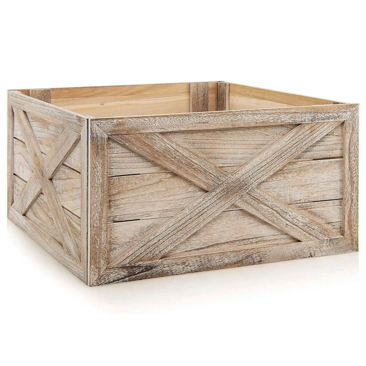 28.5 Inch Wooden Tree Collar Box for Indoor/Outdoor Use