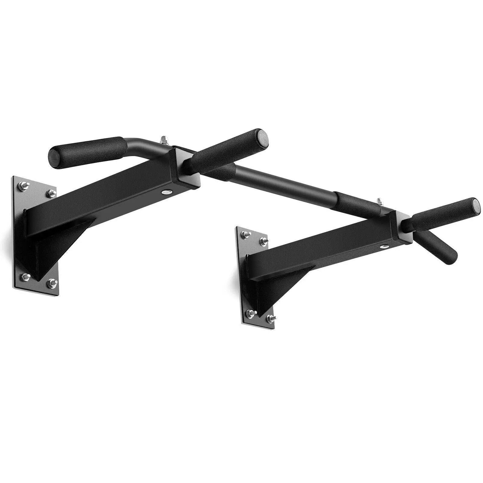 Wall Mounted Multi-Grip Pull Up Bar with Foam Handgrips by DirectDeals