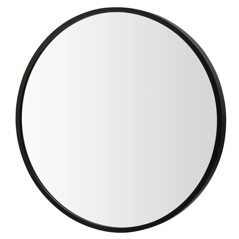 16-inch Round Wall Mirror with Aluminum Alloy Frame by DirectDeals