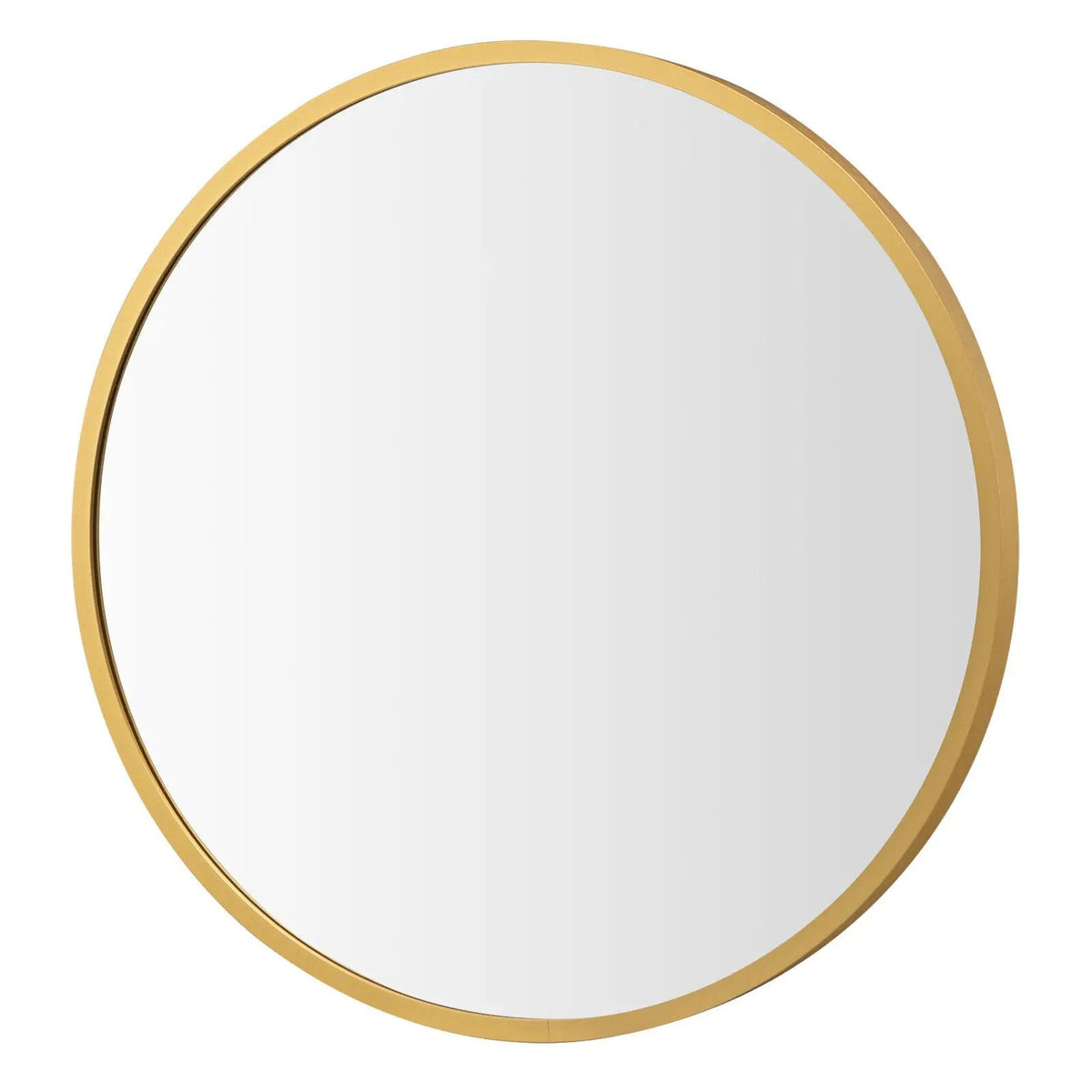 16-inch Round Wall Mirror with Aluminum Alloy Frame, photo 6 of 16