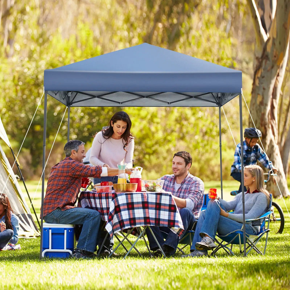 6.6 x 6.6 Feet Outdoor Pop-up Canopy Tent with UPF 50+ Sun Protection, photo 2 of 10