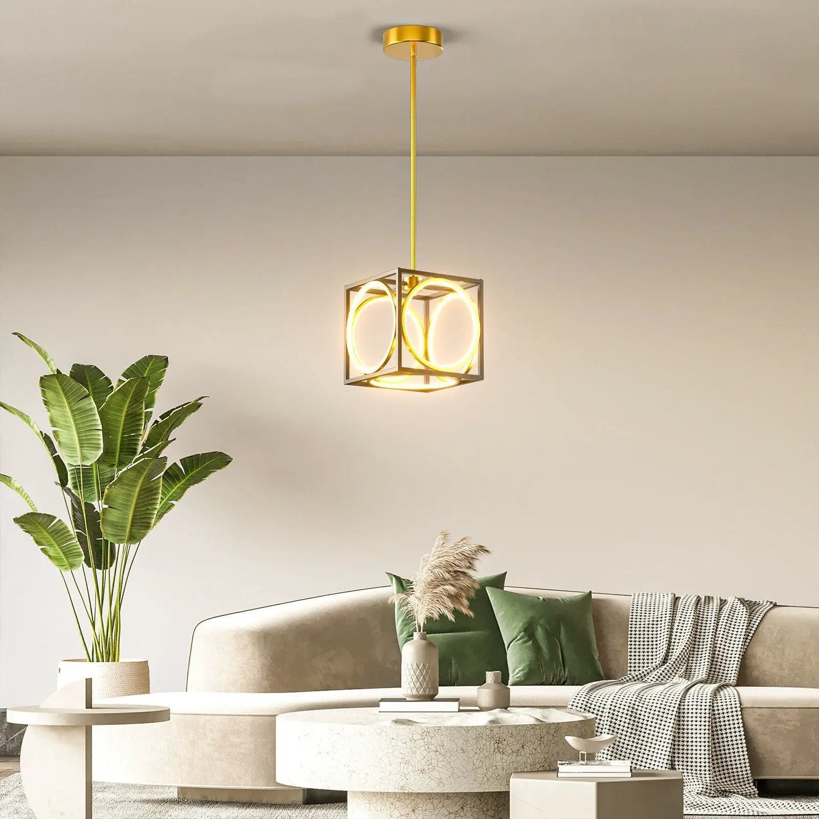 Modern LED Pendant Light with 42 Inches Adjustable Suspender by DirectDeals