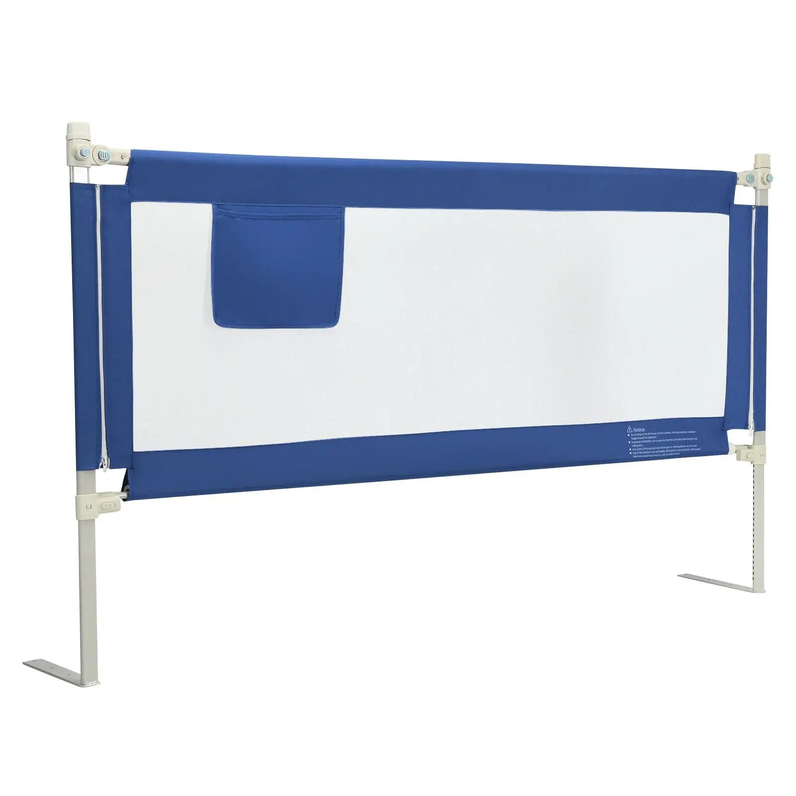 69.5 Inches Toddler Bedrail with Anti-Collision Cotton and Side Pocket by DirectDeals
