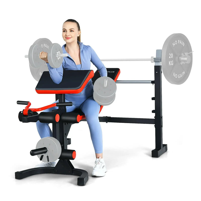 Adjustable Olympic Weight Bench for Full-body Workout and Strength Training by DirectDeals