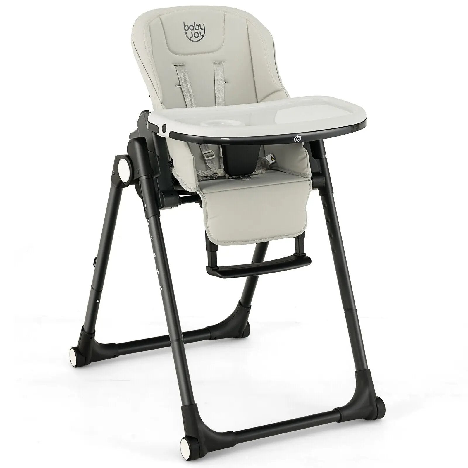4-in-1 Baby High Chair with 6 Adjustable Heights by DirectDeals