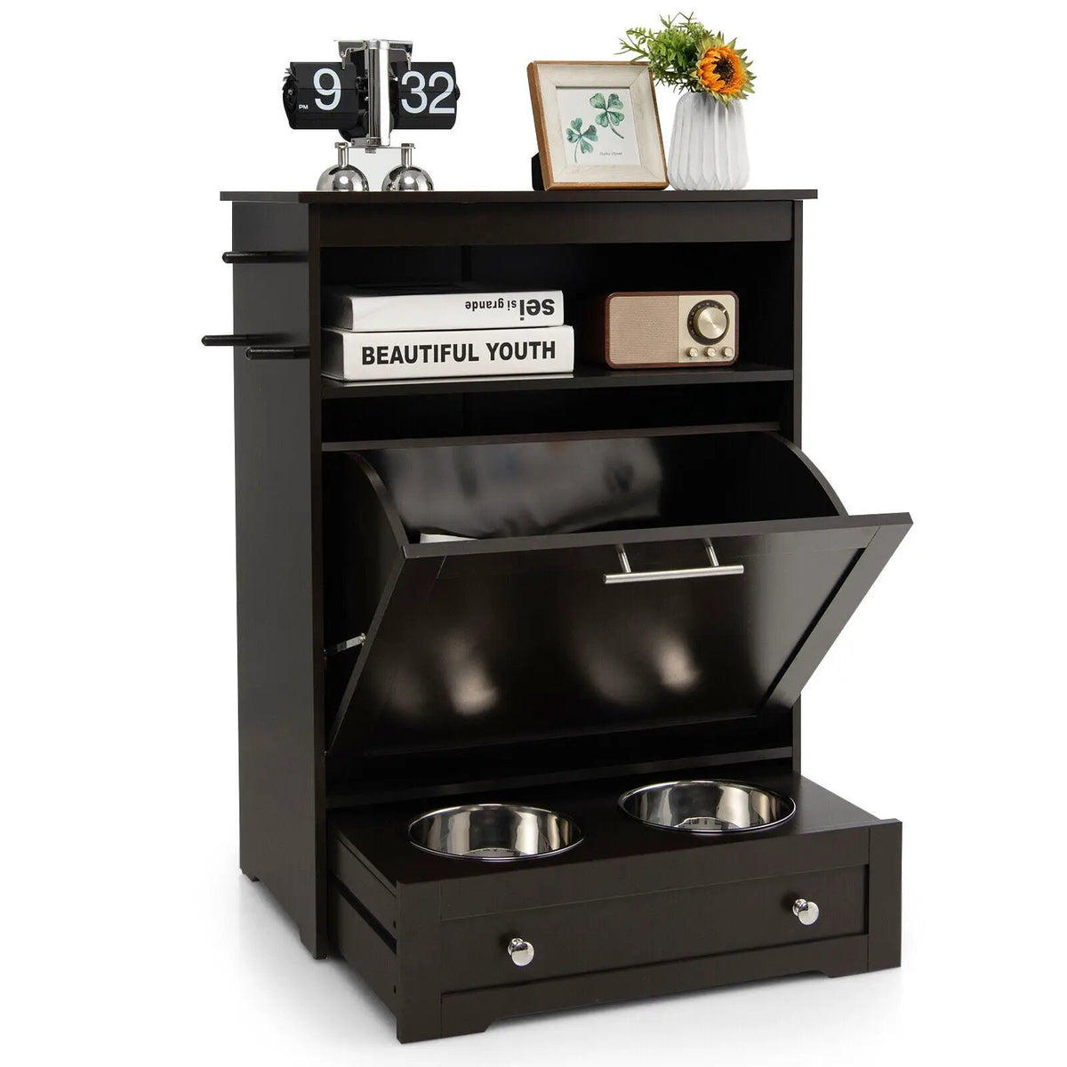 Pet Feeder Station with Stainless Steel Bowl, photo 4 of 9