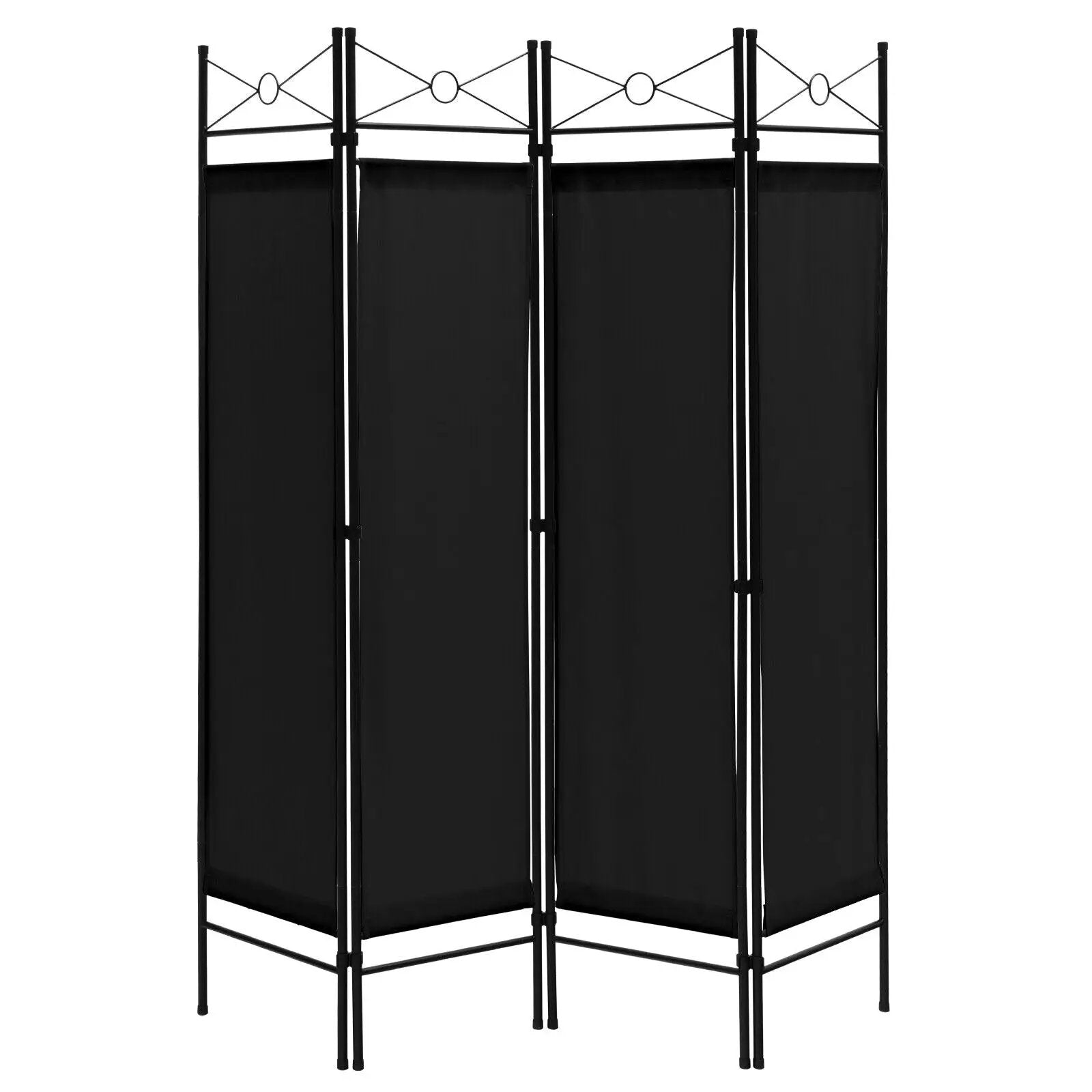 6 Feet 4-Panel Folding Freestanding Room Divider by DirectDeals